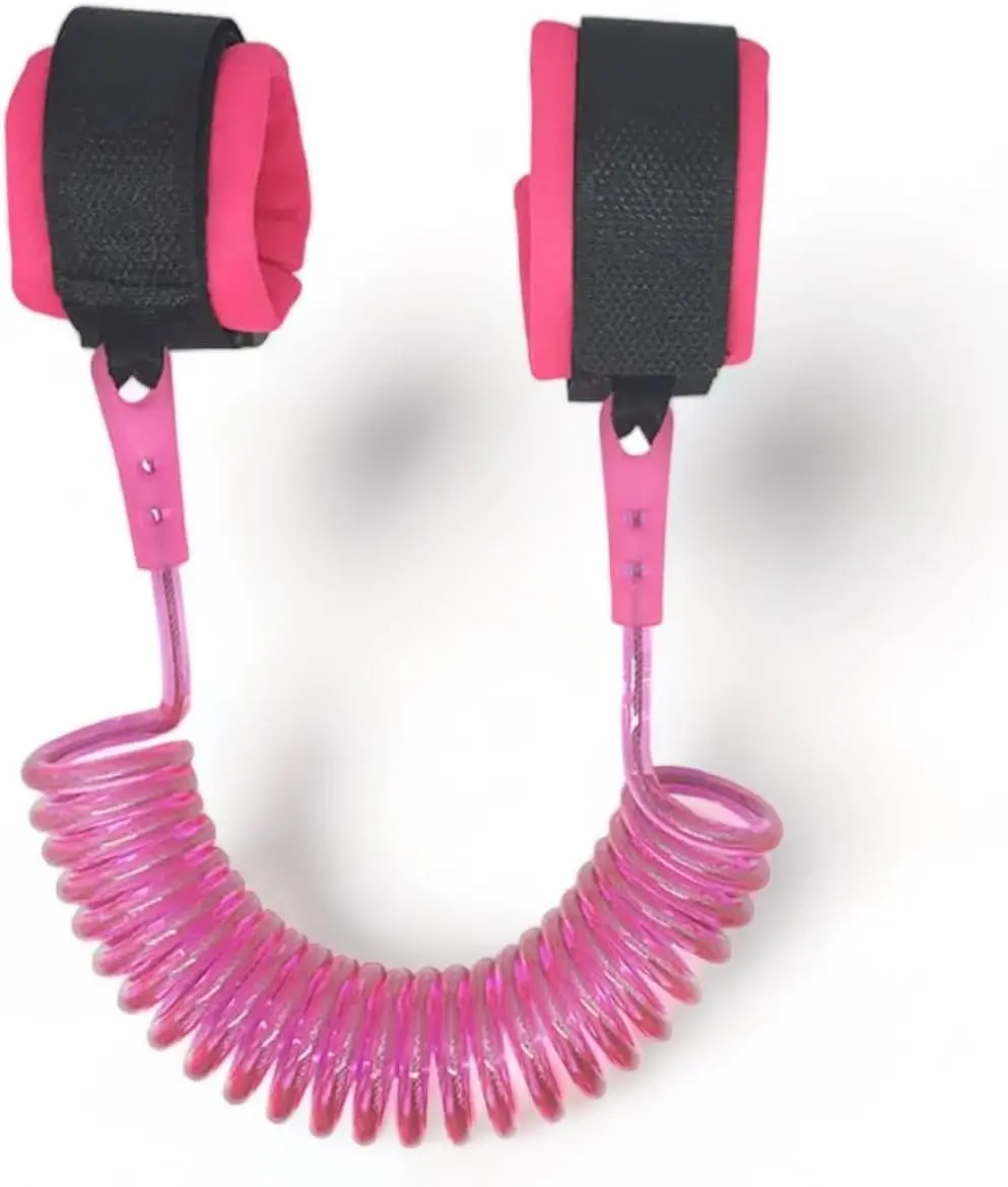 Pulseira Guia Infantil de Segurança Proteção para Criança Pulso Anti Perda (Rosa)