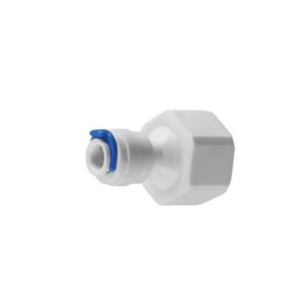 Conexão Reta Fêmea 1/2'' para 1/4'', Planeta Água, CN001, Branco, Pequeno