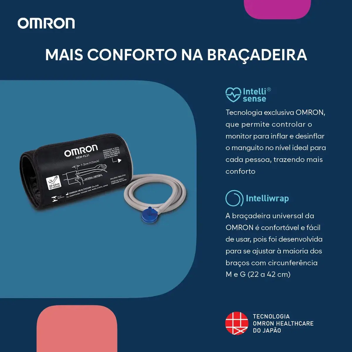 Monitor De Pressão Arterial De Braço Comfort Hem-7122 Omron Cor Branco thumbnail 8