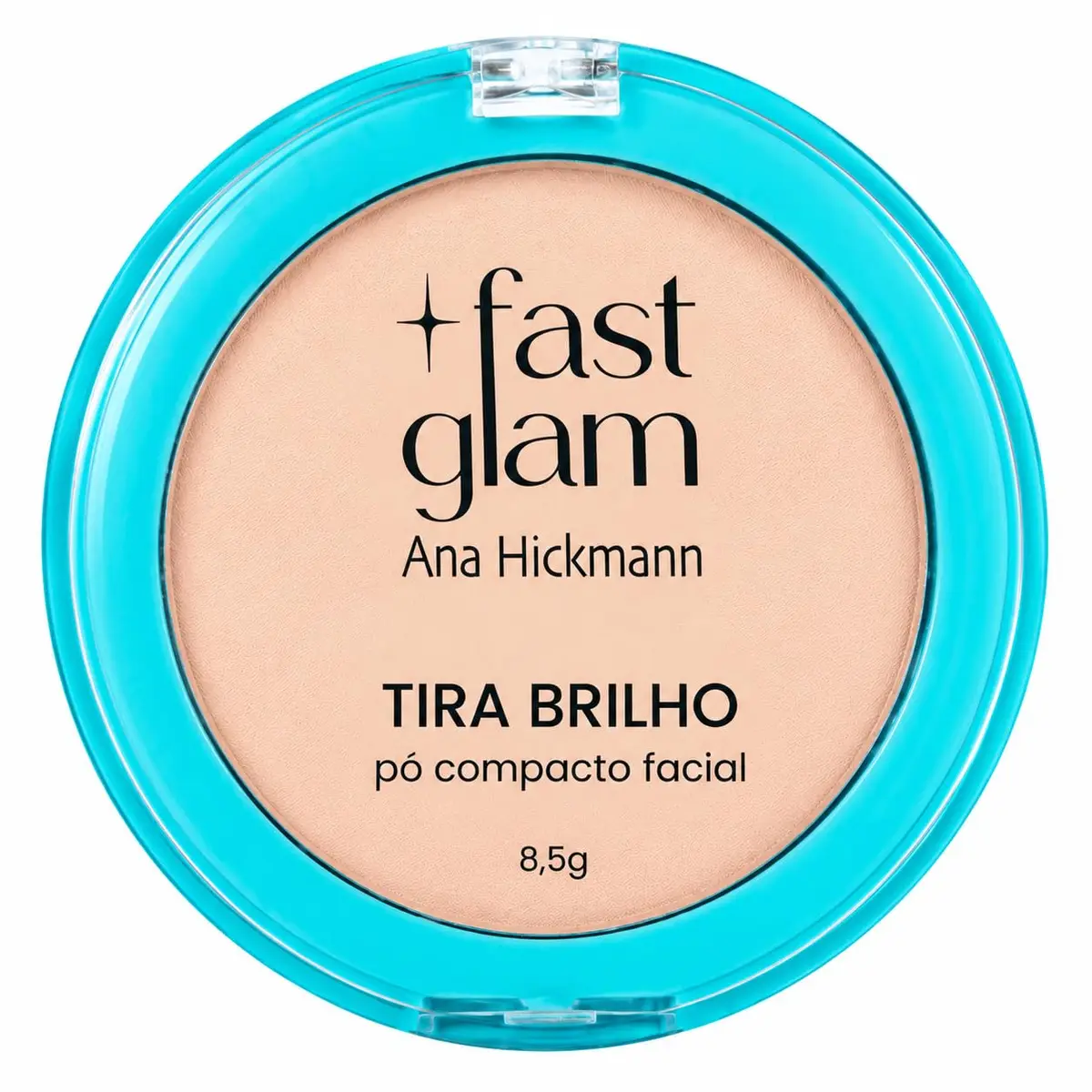 Ana Hickmann Fast Glam Pó Compacto Matte Tira Brilho Claro 1 8,5 g | ajuda a controlar a oleosidade e finalizar a maquiagem. Acabamento matte e retoques práticos em dias quentes.