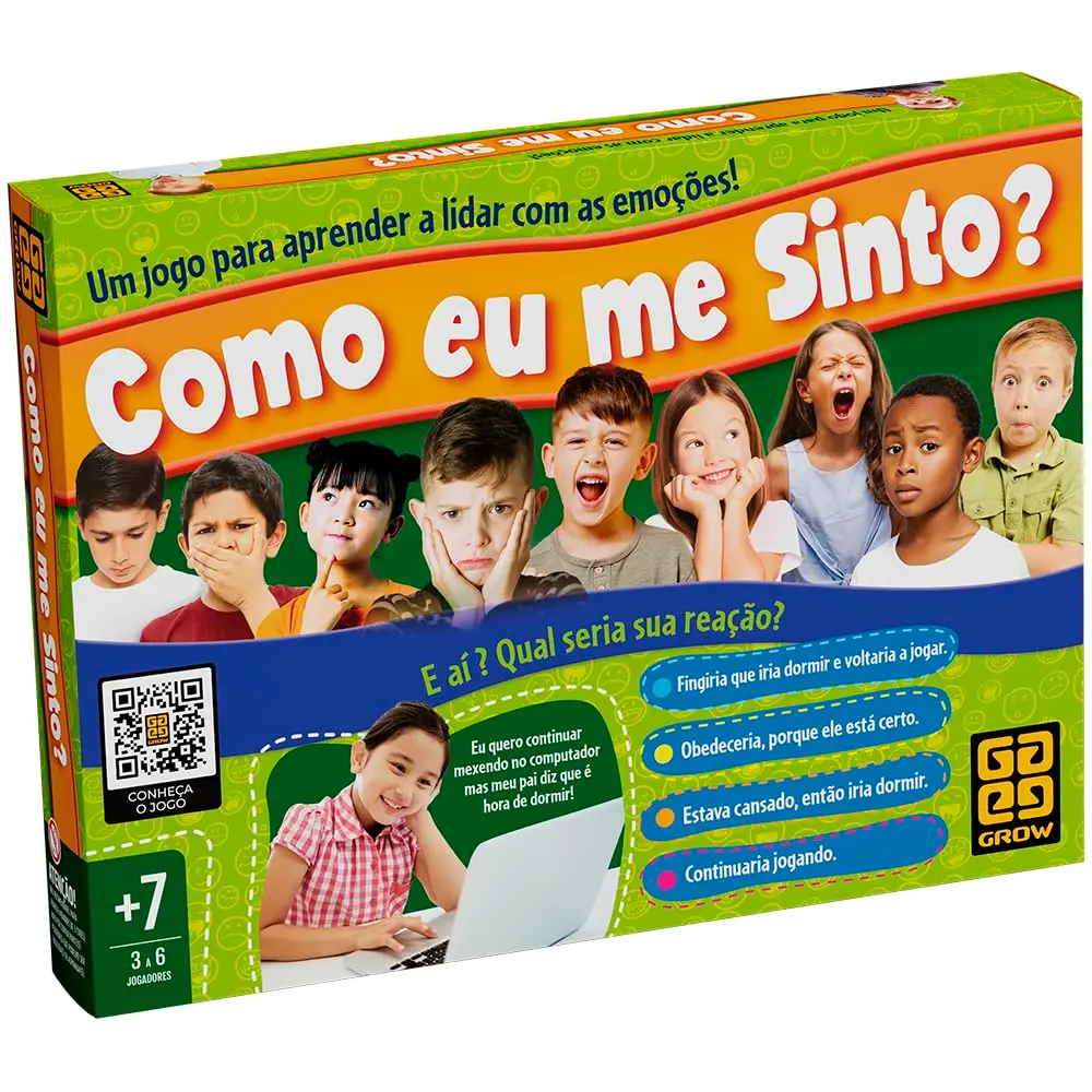 Grow, JOGO COMO EU ME SINTO?, 3 a 6 Jogadores, a partir de 7 anos