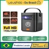[DoBrasil] Projetor Portátil Vevshao V50 4K 3D Wi-Fi 15000mAh - 1