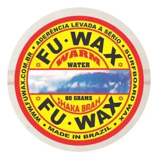 Parafina Para Surf Água Morna Fu Wax Warm Water Cor Branca