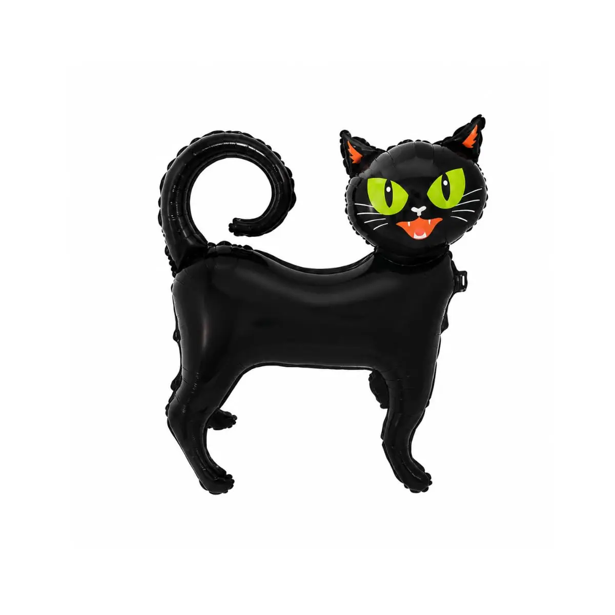 Balão Metalizado Halloween Gato Preto 3D 24 Pol para Festa | Fácil de inflar; acabamento brilhante; ideal para compor cenários temáticos - 1
