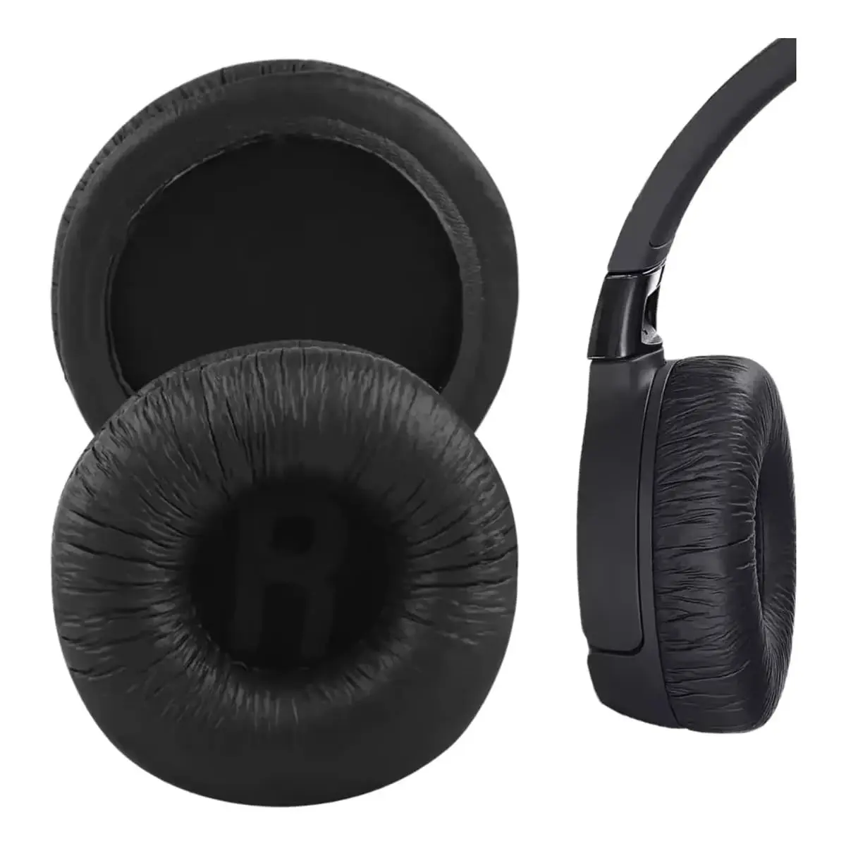GeekPads Almofadas Espumas de Reposição Compatível com Jbl Tune 450 Tune 600 Tune 500 Tune 510 bt Tune 520 bt Tune 530 bt | Earpads Ear Cushions Premium Headphones (Preto)