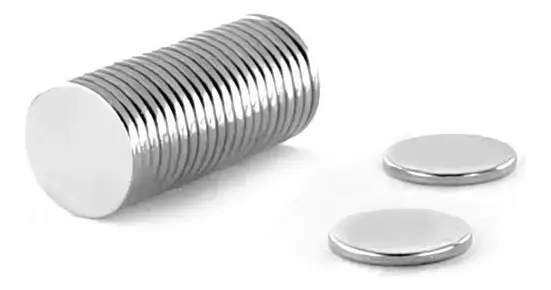 Ímã Neodímio Ø 10x1 Mm N35 20 Unidades - 1