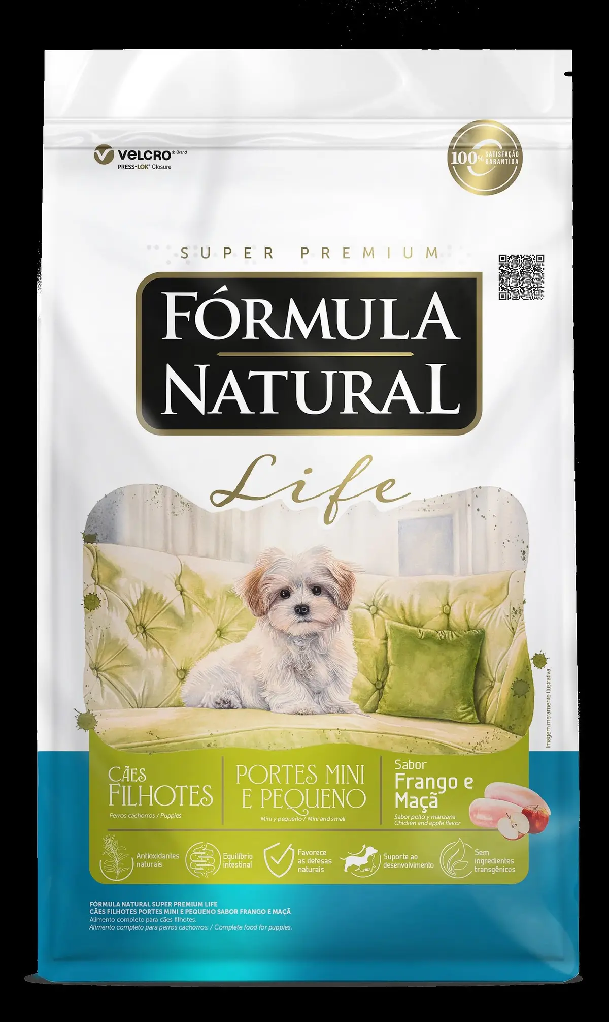 Fórmula Natural Life Ração Seca Para Cães Filhotes De Pequeno Porte Sabor Frango 15Kg