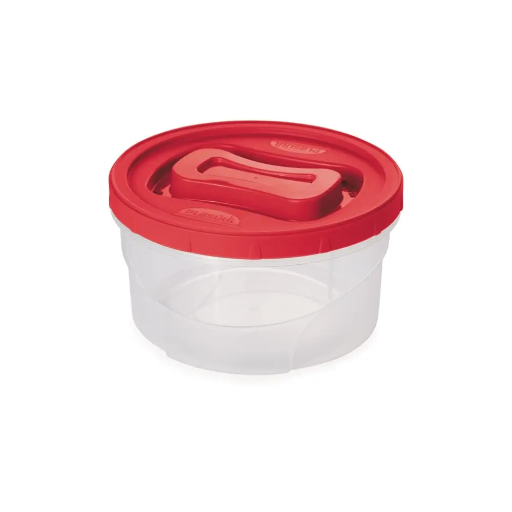 Plasútil Pote de Plástico Clic Tampa Rosca 2L
