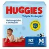 [rec] Huggies Fralda Tripla Proteção M 92 Un - 1