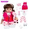 Bebê Reborn Menina Silicone Olhos Castanhos 48cm Pode Dar Banho Com Girafinha... - 1