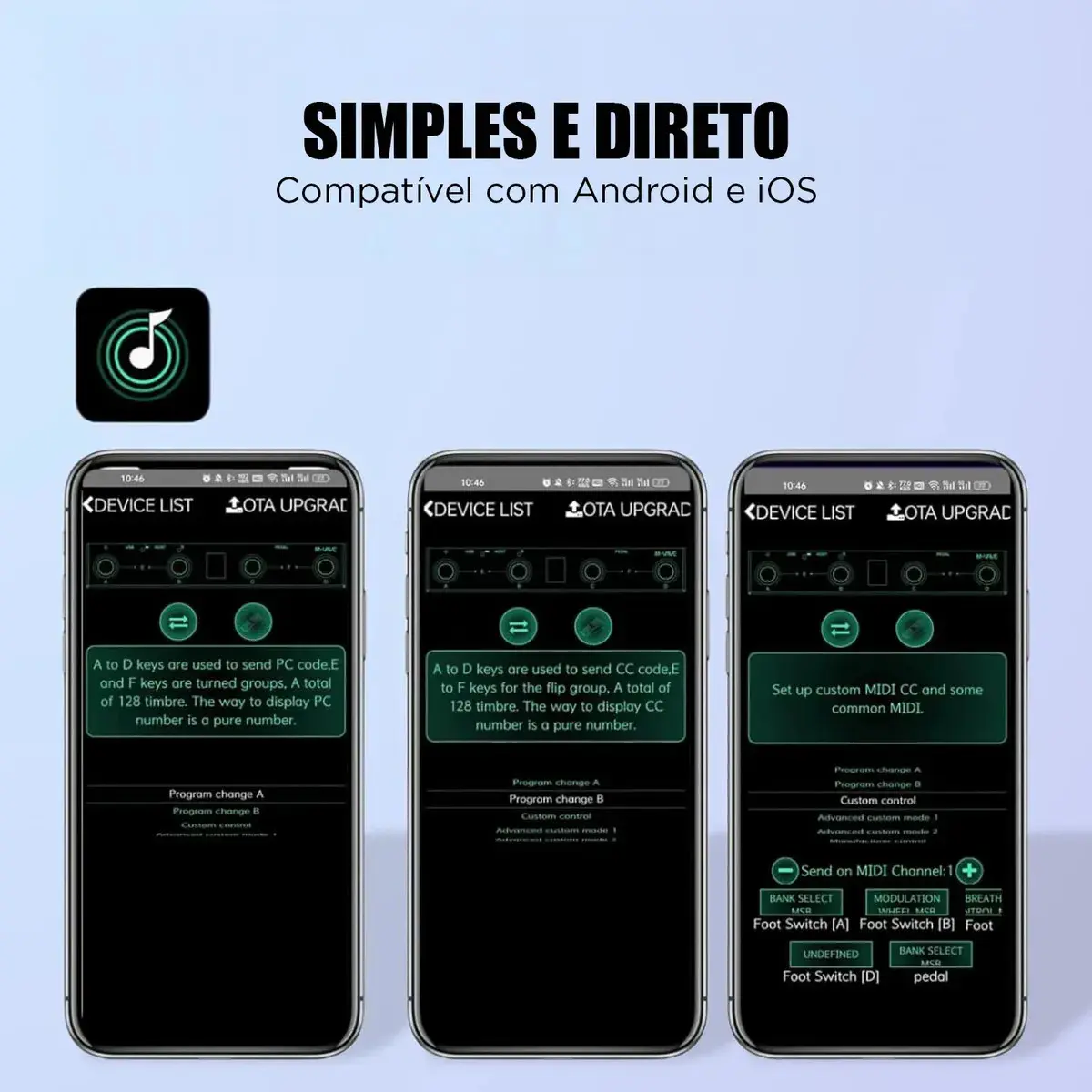 Controlador MIDI Sem Fio M-Vave Chocolate Plus 4 Teclas Bluetooth Preto thumbnail 8