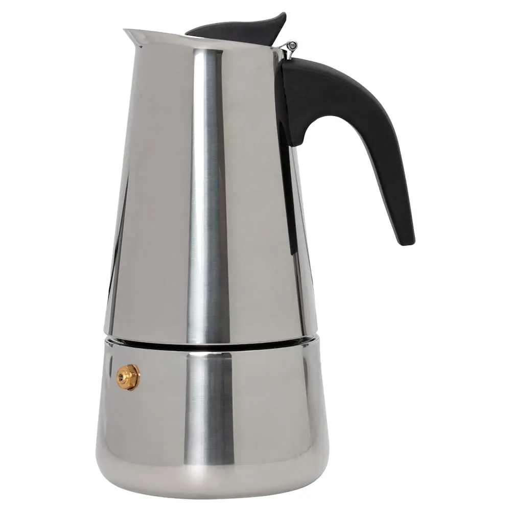 Mimo Style Cafeteira Italiana Moka de Aluminio Com Alça Café Expresso para 6 Cafézinhos, Capacidade 300 ml