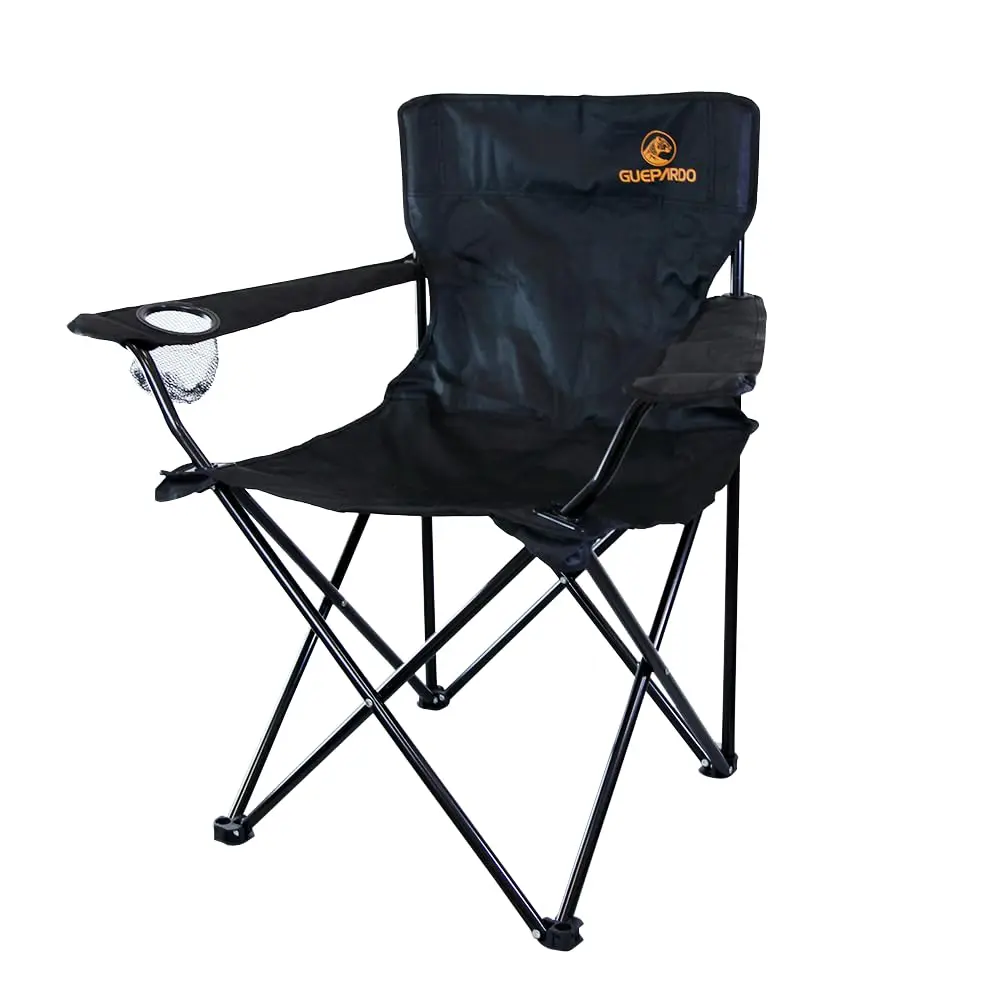 Guepardo, Cadeira Relax Dobrável para Atividades ao Ar Livre, Camping, Trilha, Pesca e Lazer, Peso Suportado até 90kgs.