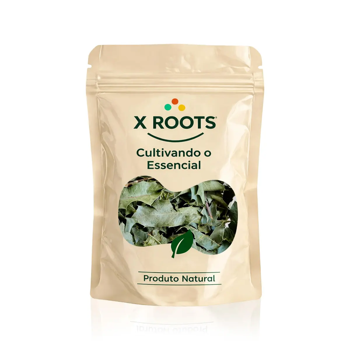 Espinheira Santa X Roots 250g – Folhas Selecionadas para Infusão – Pura e Natural - Embalagem Abre e Fecha com Fechamento Hermético