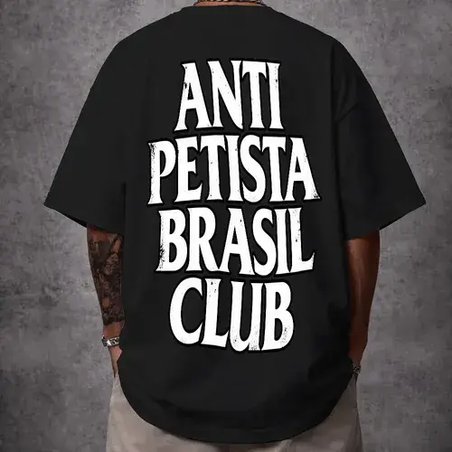 Camiseta Over Anti Petista Brasiil Clubb Unissex Ref5474 - 1