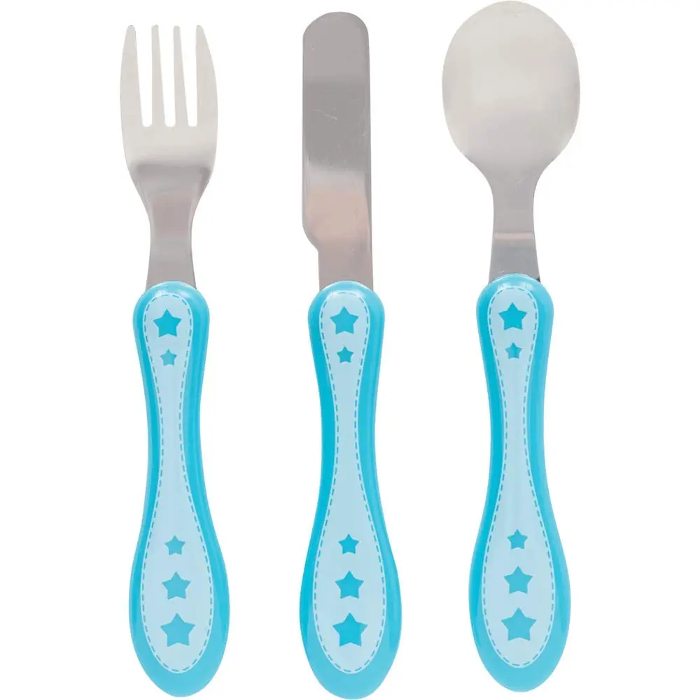 Kit de Talheres BUBA Estrelinha, Azul, Tamanho Único, 3 Peças
