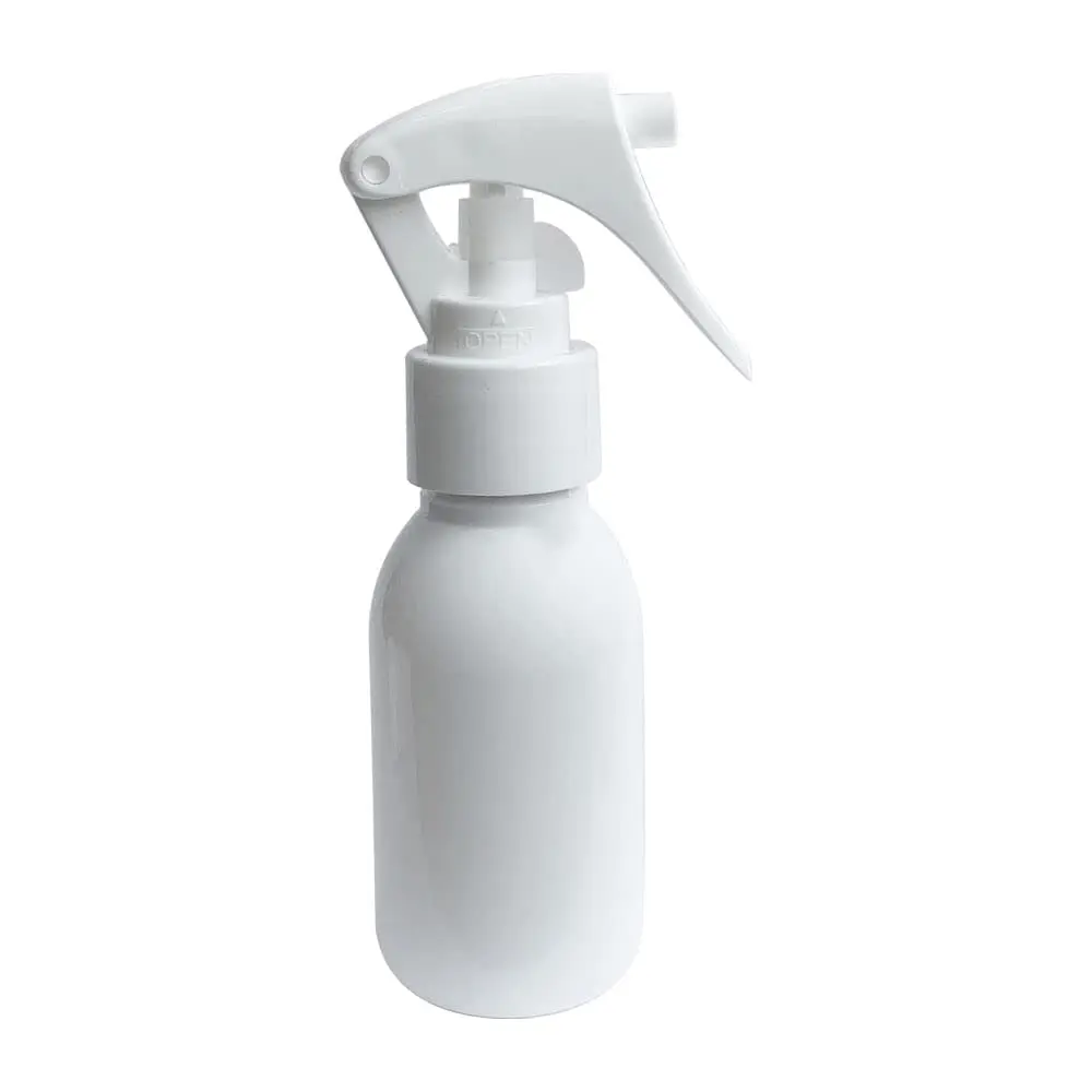 Frasco Plástico 60ml Com Borrifador Mini Gatilho (10 Peças) Cor:Branco C/Branco - 1
