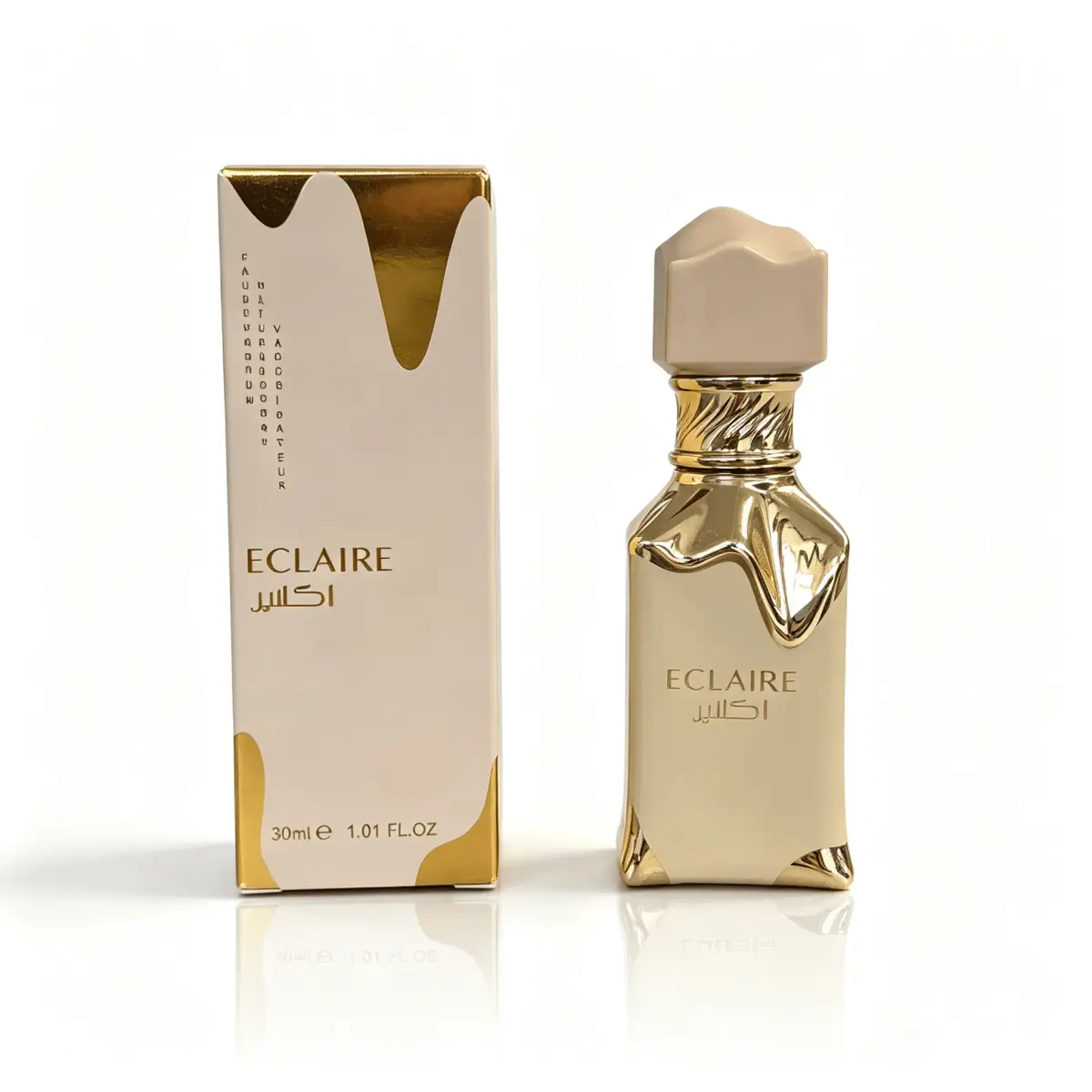 Eclaire Tom gourmet floral e frutado, forte poder de difusão de fragrâncias, perfume feminino, adequado para uso diário.