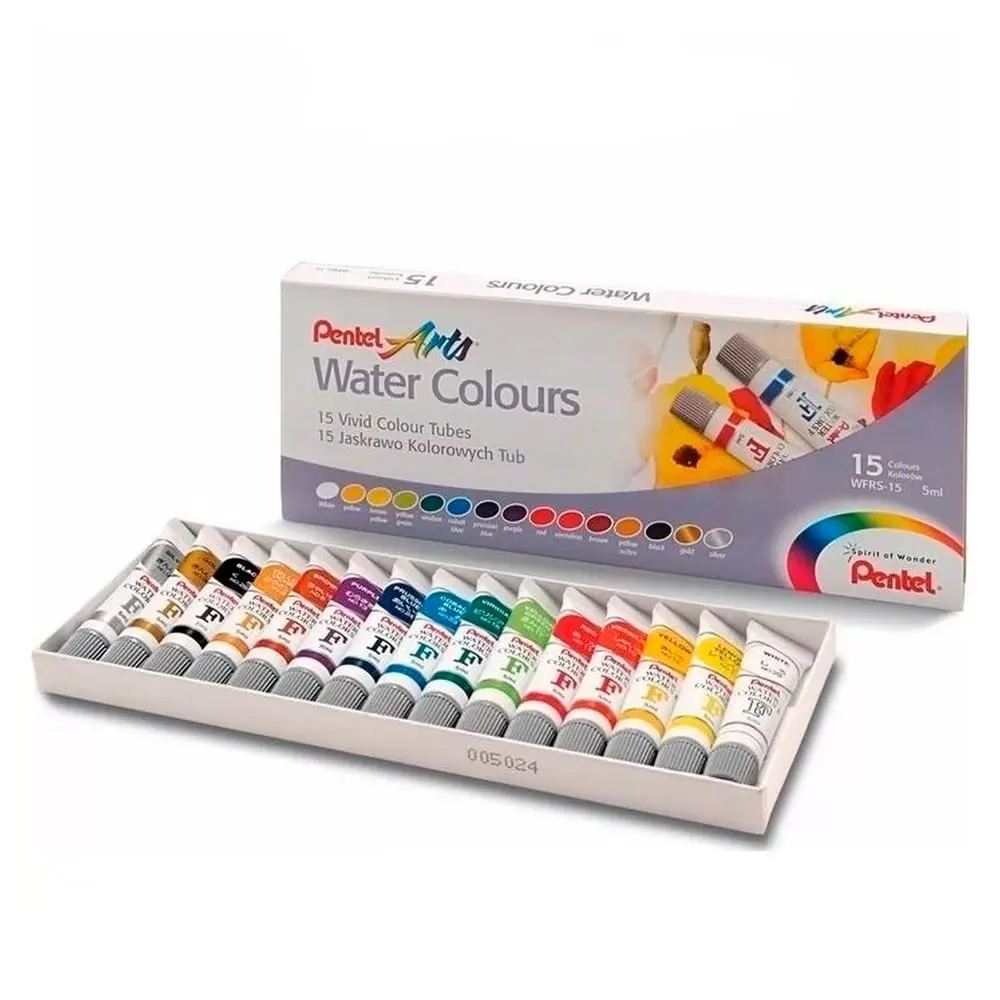 Pentel Tinta Aquarela 15 Cores WFRS-15