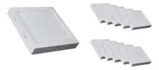 [R$ 9,38 cada] Kit 10 Plafons LED 12W 6500K Sobrepor Quadrado - 1