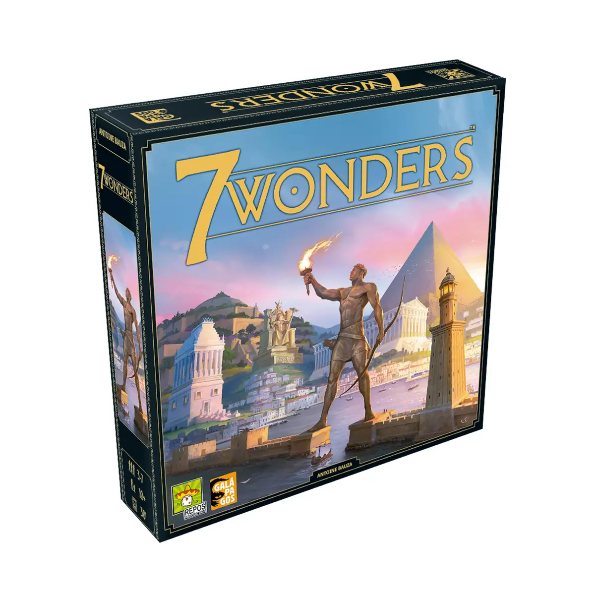 Galápagos, 7 Wonders (2ª Edição), Jogo de Tabuleiro | 3 a 7 Jogadores, Idade 10+, Partidas de até 30 Minutos, Construção de Civilização em 3 Eras