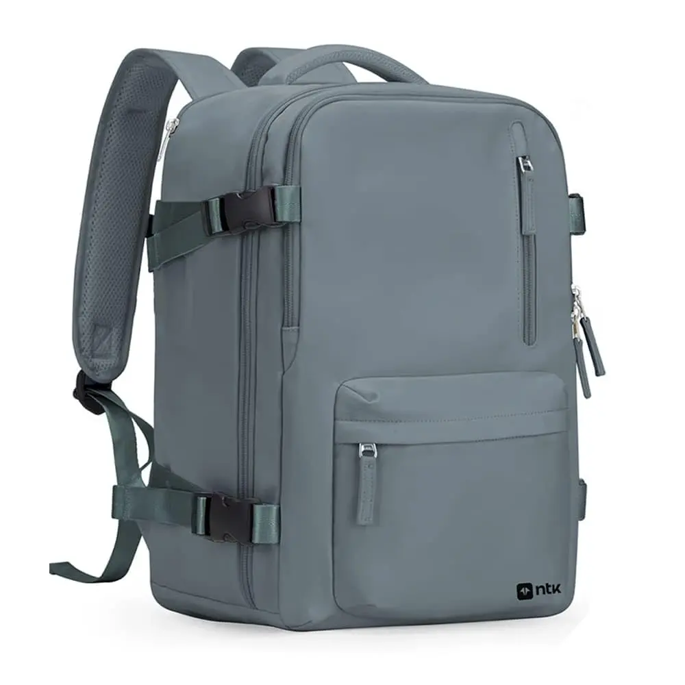 NTK, Mochila Trip para Viagens Poliéster 290D, Cinza