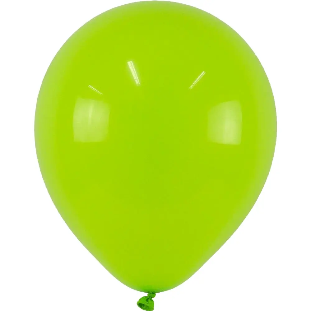 Balao Liso 9 Verde Limao - Embalagem com 50 unidades.