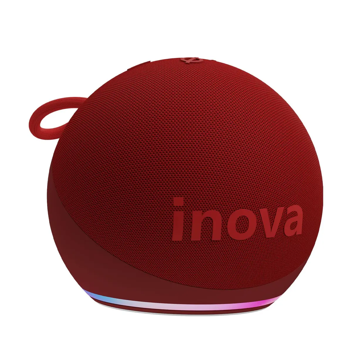 Caixa de Som, INAVA, Melhor Alto-Falante Portátil Bluetooth com Som até Hoje, Graves e Agudos Surround 360°, 20 Horas de Duração da Bateria - Compatível com Alexa (Vermelho) - 1