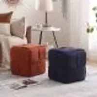 Mini Louge Puff Cor:Azul White Arrow - 1