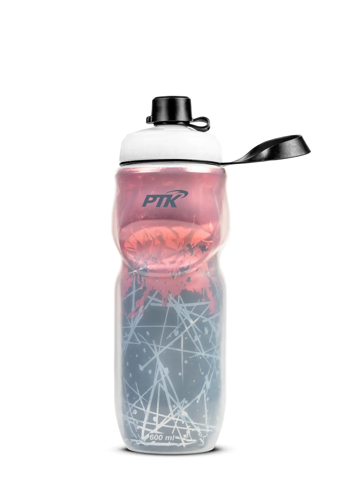 GARRAFA SQUEEZE TERMICA 600ML PTK ICE VERMELHA