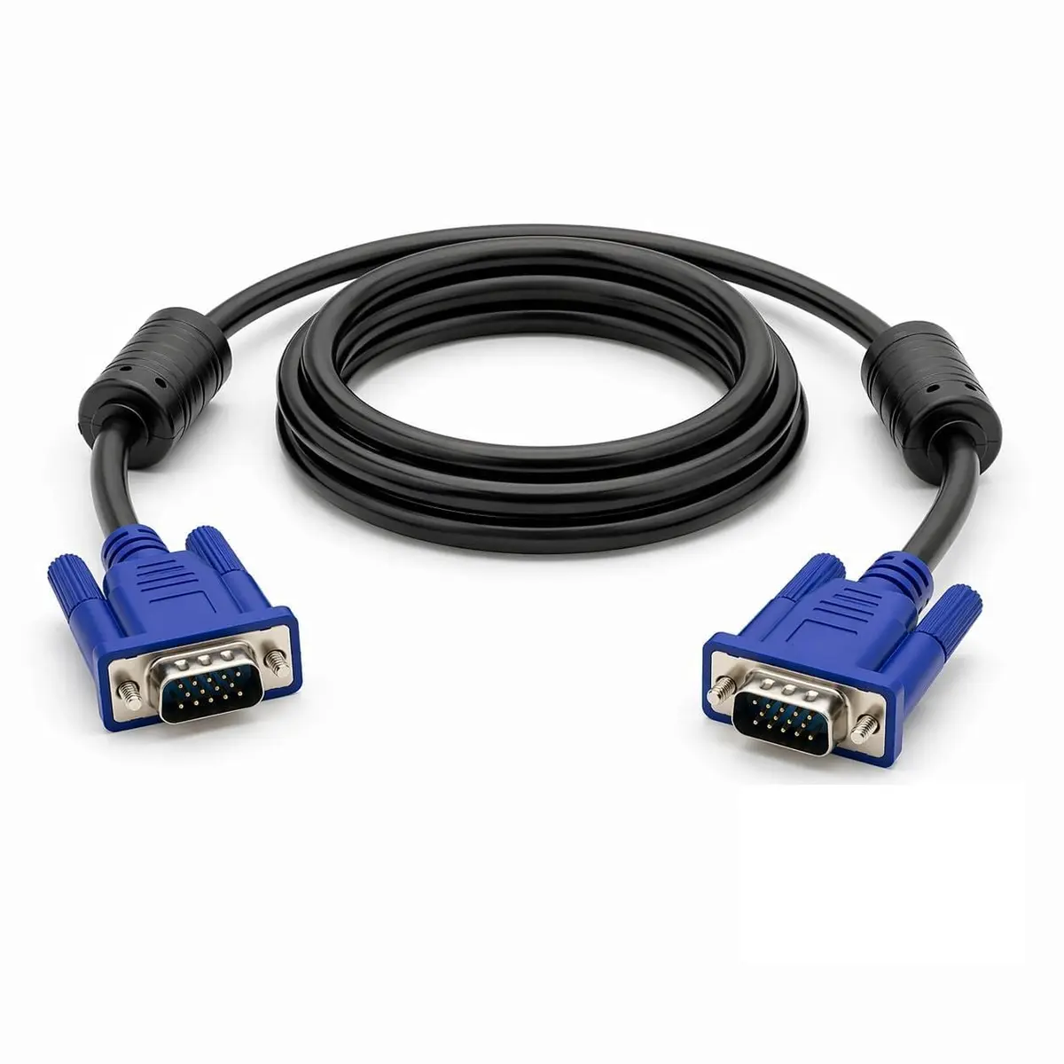 Cabo Vga 1,5m Macho X Macho Com Filtro Para Monitor Pc Tv Projetor Notebook 15 Pinos Conexão Estável Imagem Nítida Compatível Com Tela Externa Uso Residencial Profissional Full HD