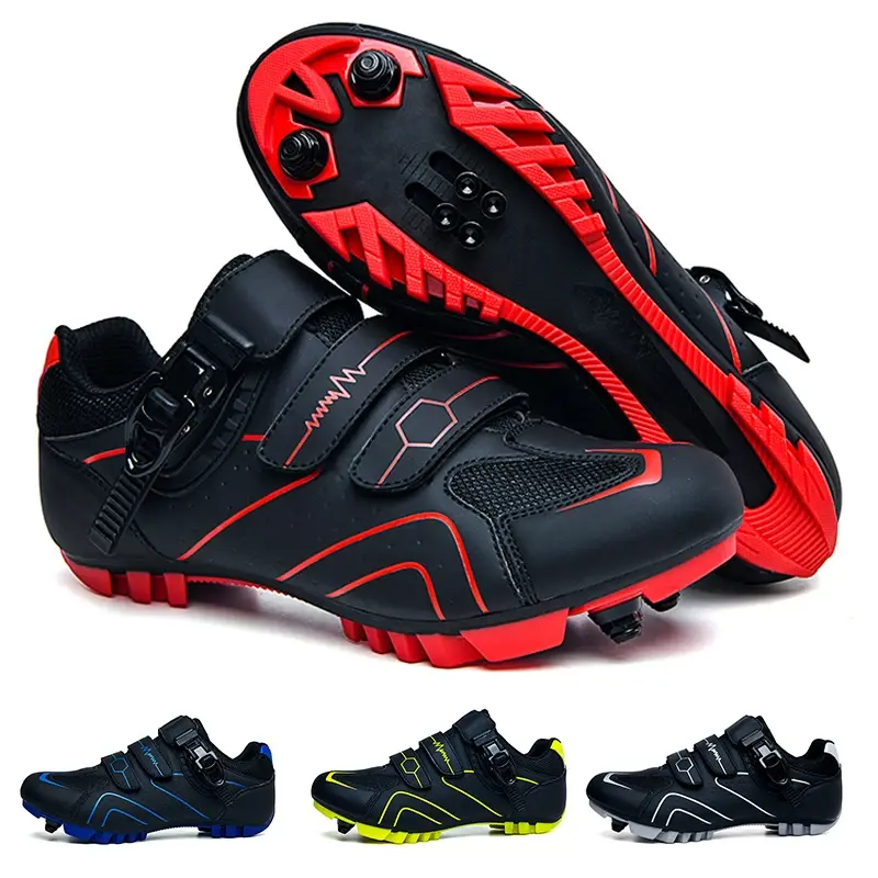 Sapatos de Ciclismo para Homens e Mulheres, Compatíveis com SPD e Look Delta, Sapatos de Ciclismo para Montanha ao Ar Livre - 1