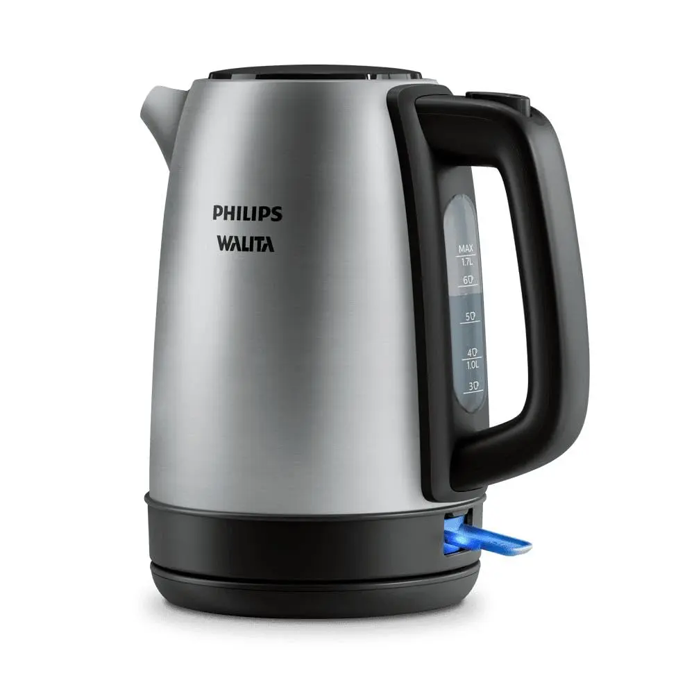 Philips Walita Chaleira Elétrica Série 3000 Inox 1850W, 220V | Garantia de 2 Anos – aquece água rapidamente para chás, cafés e outras bebidas quentes (HD9350/90) - 1
