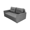 Sofá-Cama com Cama Auxiliar Casal 2 Lugares Trancoso Suede Cinza - 1
