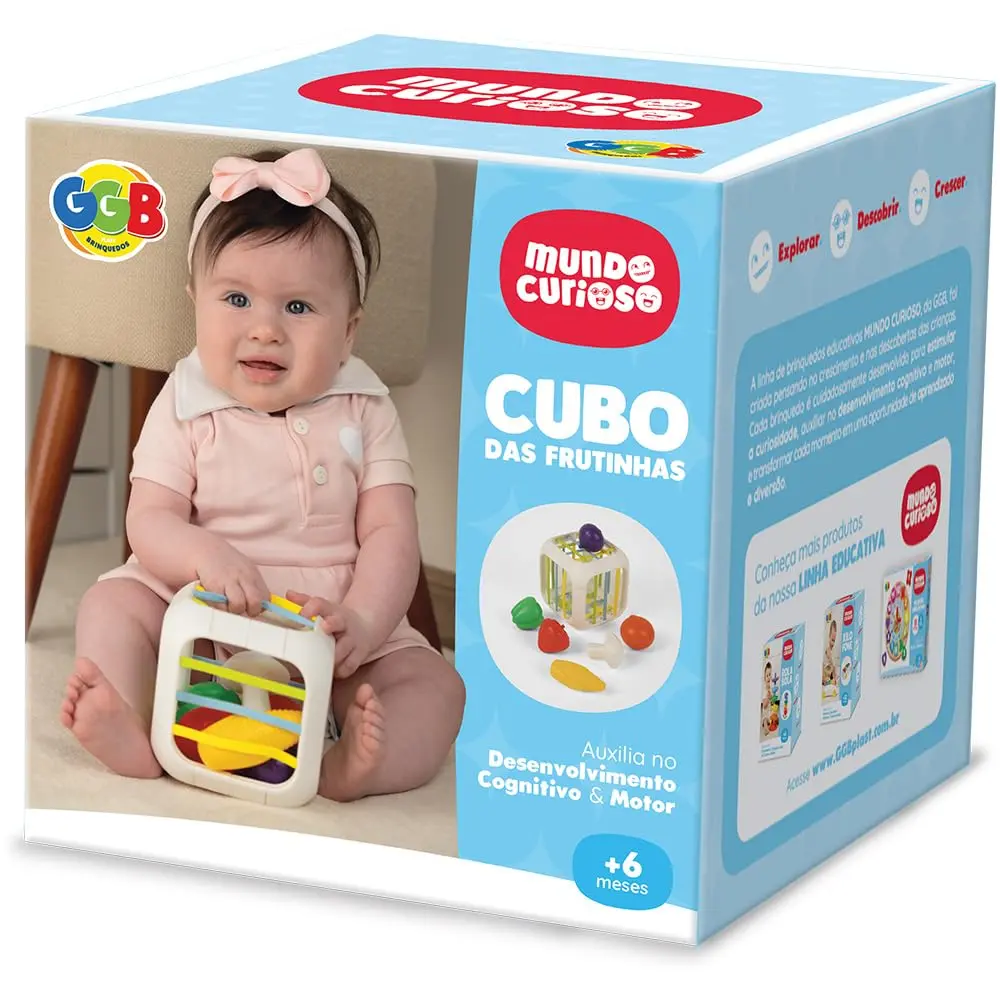GGB Brinquedo Educativo Cubo das Frutinhas