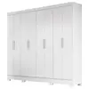 Guarda-roupa Casal 8 Portas 4 Gavetas Branco - 1