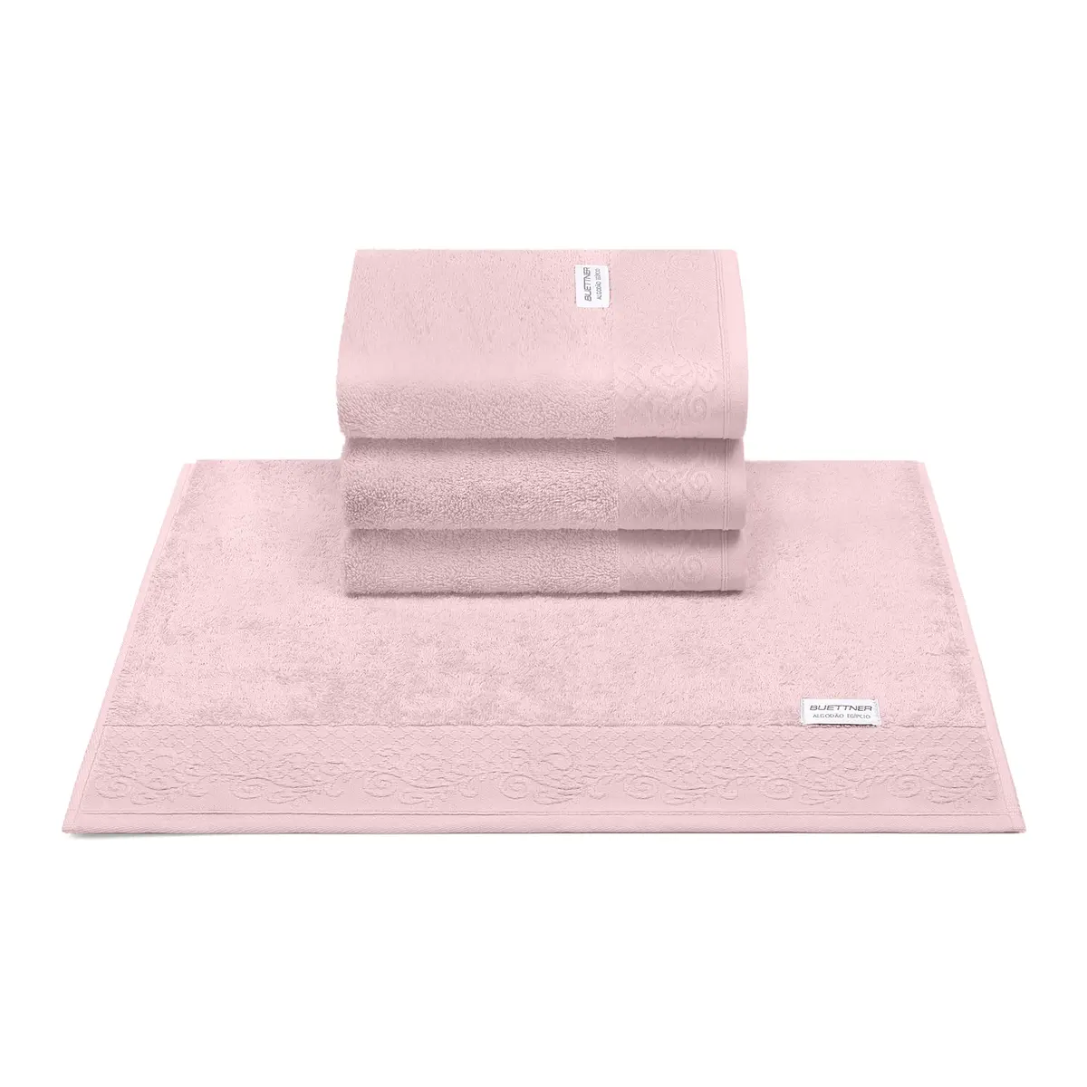 Buettner Toalha de Rosto 50cm x 70cm Algodão Egípcio Darling Rosa 1pç | 100% algodão Egípcio - 1