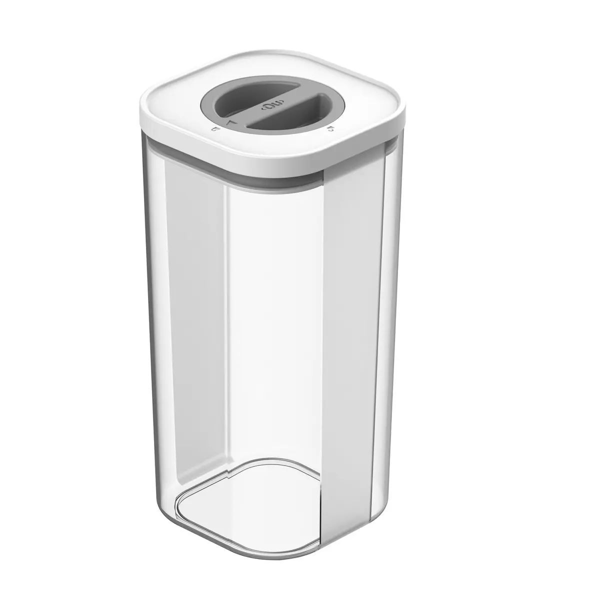 Ou Pote Hermético Quadrado 1,8L Branco Linha Bolt | Alta performance - 1
