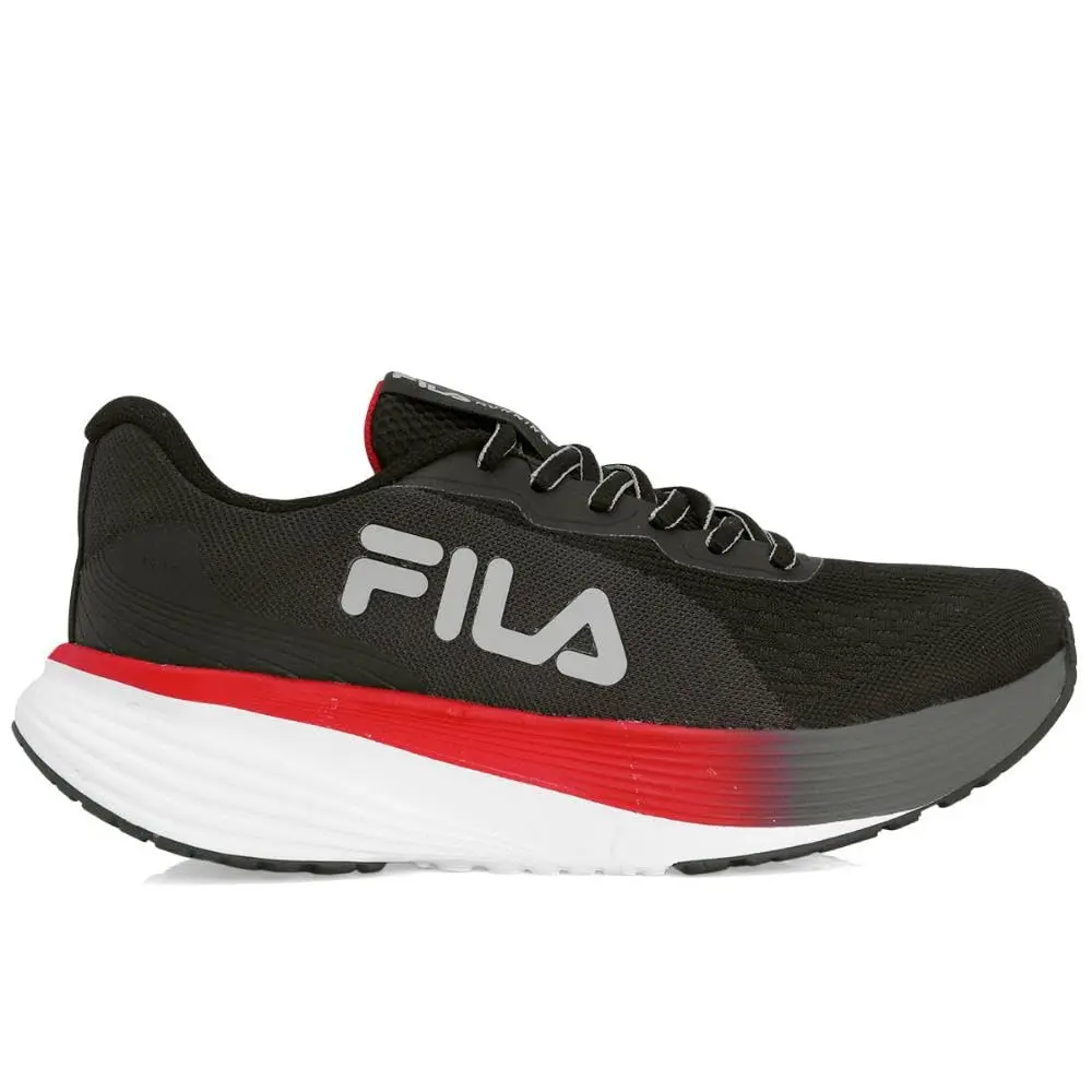 Tenis Fila Agile Feminino Preto e Vermelho
