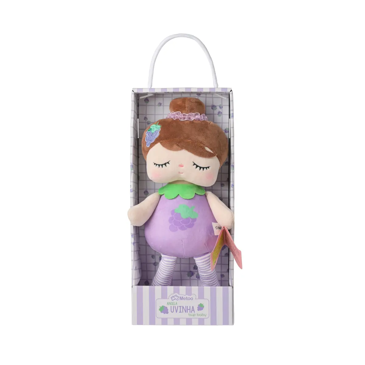 Boneca Angela Frutas Uvinha 33CM, Metoo