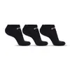 Meia Cano Curto Tripack Unissex 39-43 Preta - 1