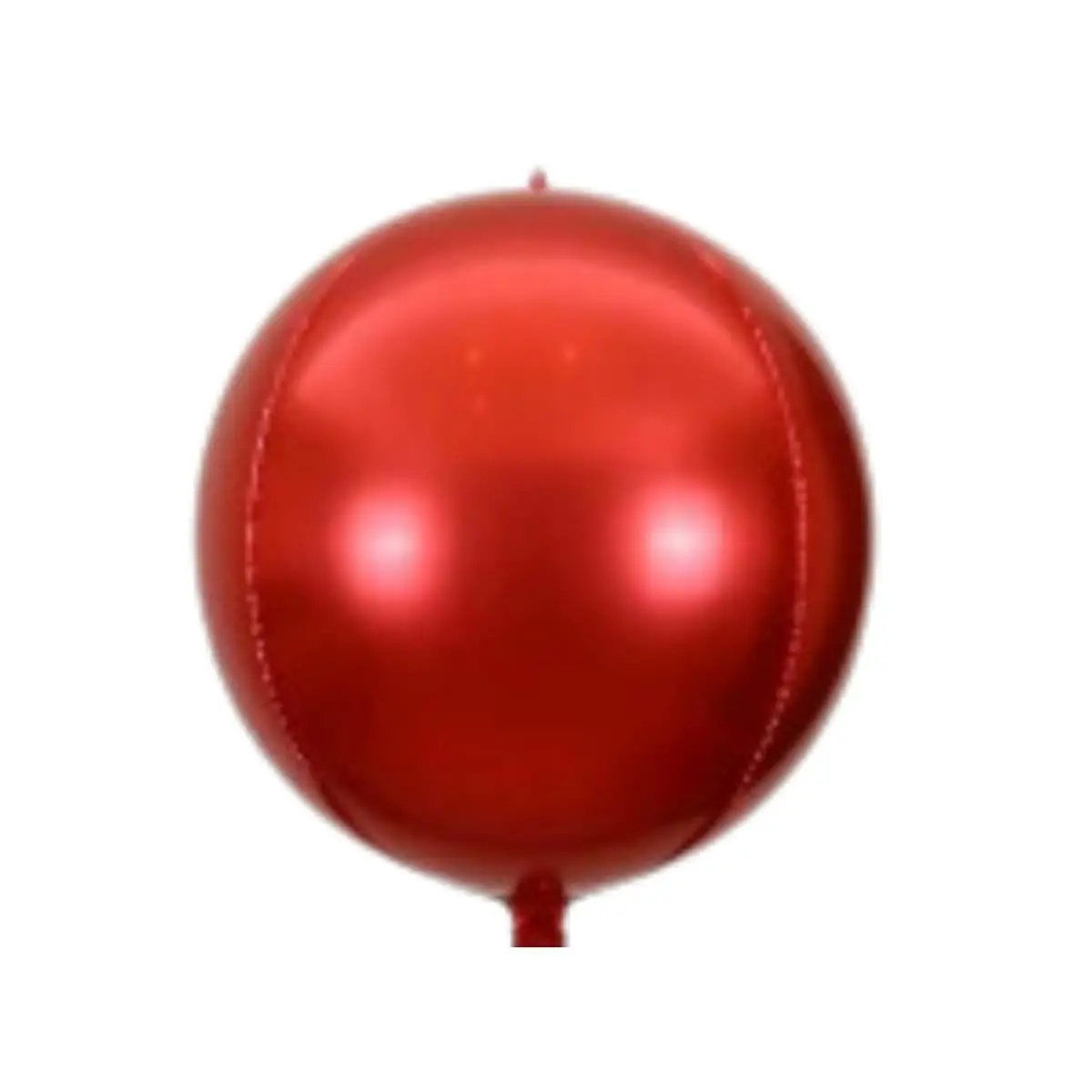 Kit 5 Balões 4D Metalizados Orbz Globo Vermelho 22 Polegadas Festas | Acabamento metalizado premium com brilho e efeito espelhado duradouro