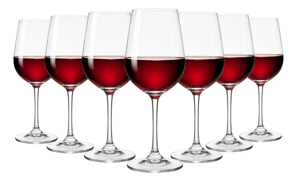 Jogo 6 Taças Cristal De Vinho Tinto Branco Titanium Gastro 580ml Pítia thumbnail 2