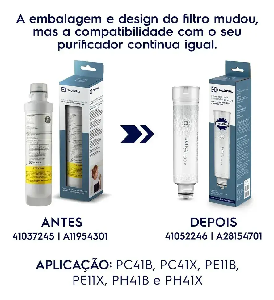 Filtro/refil De Água Electrolux Purificador Modelo Pe11b Cor Branco thumbnail 2
