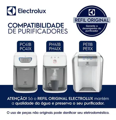 Filtro/refil De Água Electrolux Purificador Modelo Pe11b Cor Branco thumbnail 3