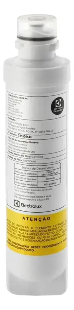 Filtro/refil De Água Electrolux Purificador Modelo Pe11b Cor Branco thumbnail 5