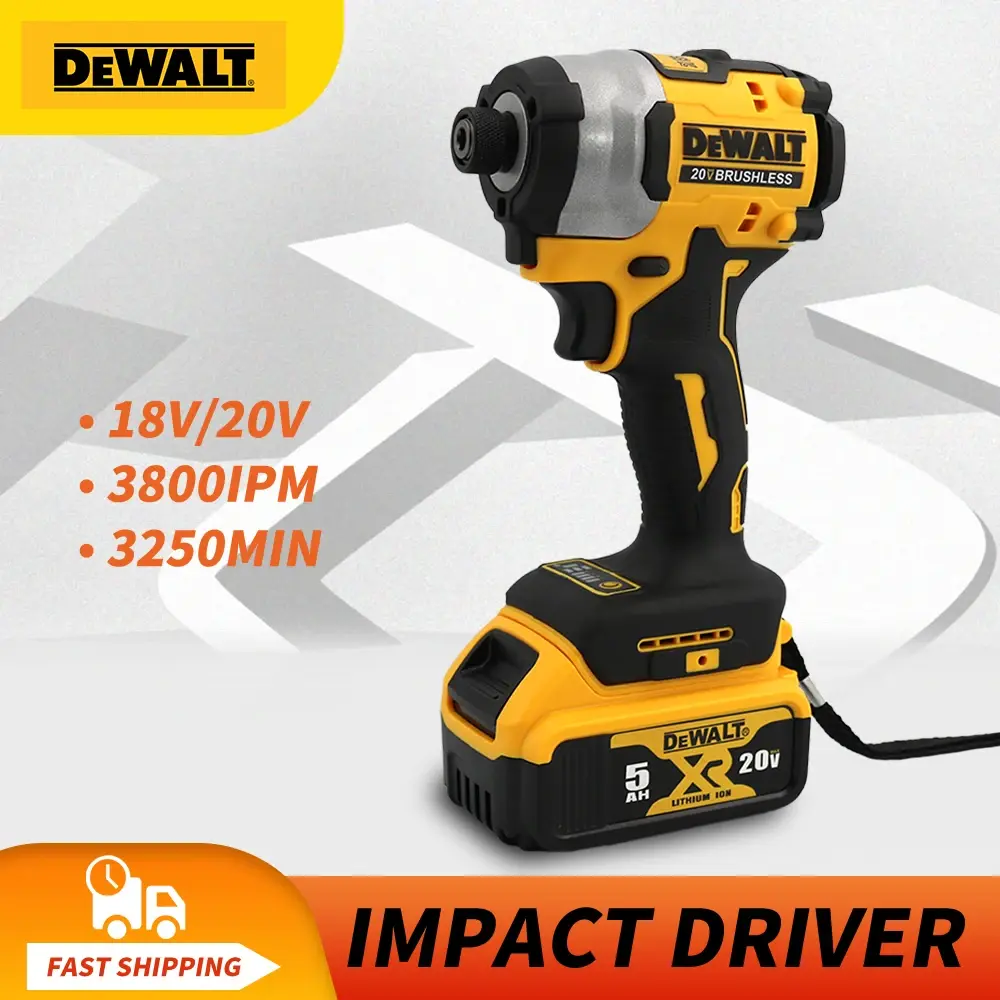 Parafusadeira Elétrica Sem Fio Dewalt DCF850 com Motor Escovado, 1.1kg, LED, Ideal para Remoção de Parafusos, Perfurações e Outras Tarefas