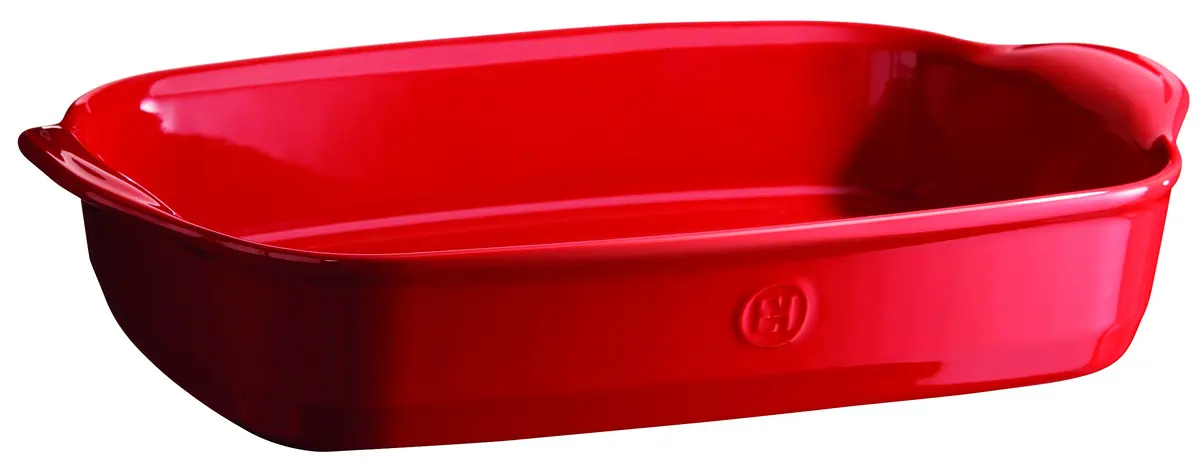 Travessa Retangular Emile Henry Vermelho 42x27Cm