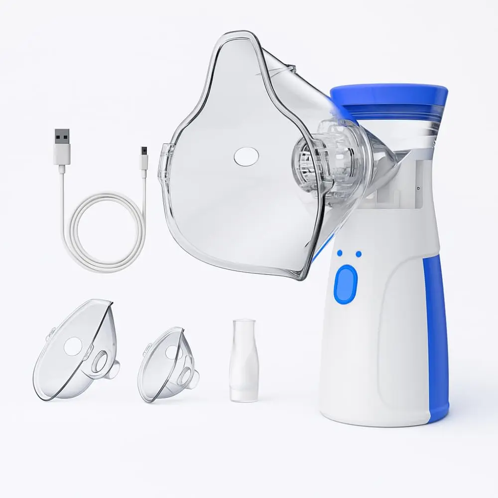 Nebulizador Inalador Ultrassônico Portátil | USB, Recarregável