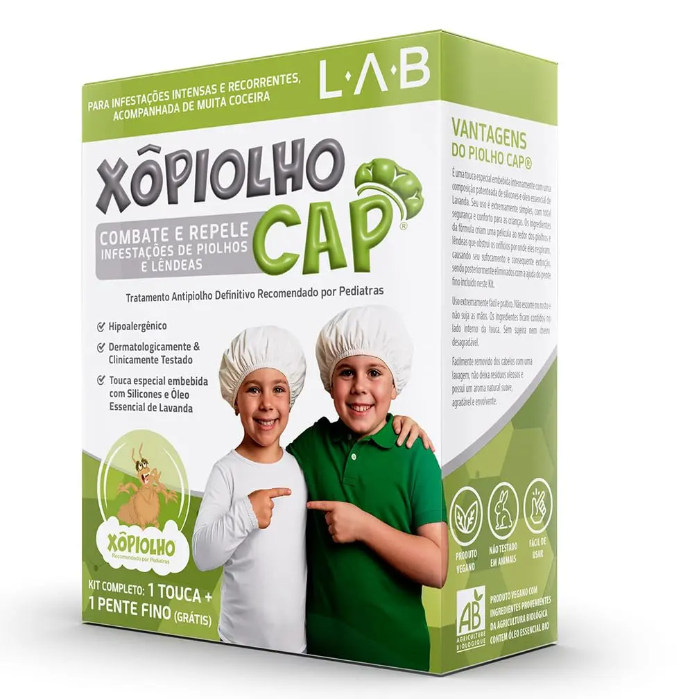 Tratamento para piolho em touca Xô Piolho Cap - 1